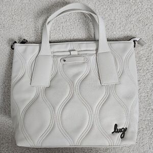 Lug Alto matte lux tote in pebble icepop